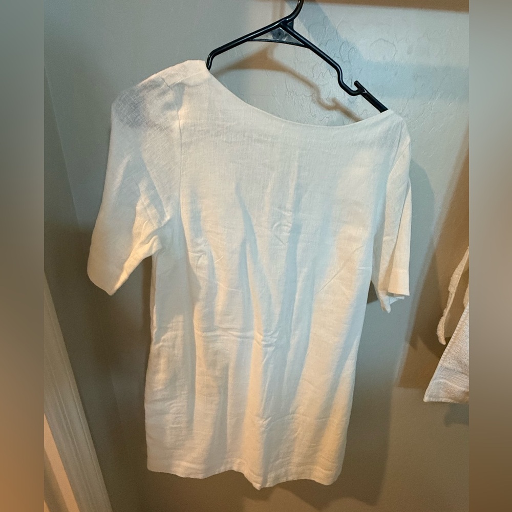 Elegant White Women's shift dress